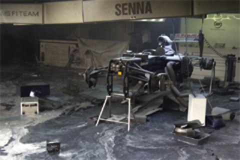 ブルーノのマシン炎上