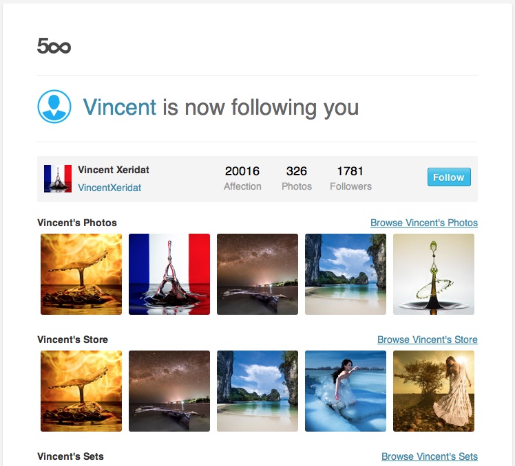 500pxfollow通知メール