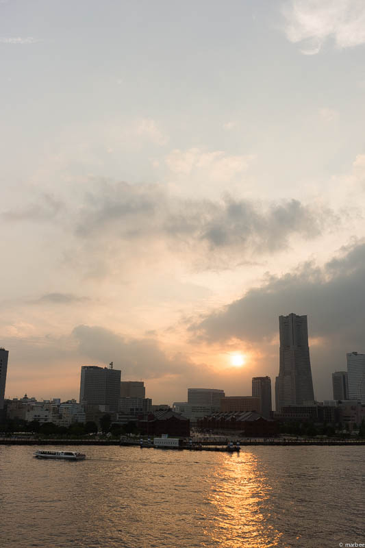 大さん橋 夕焼け