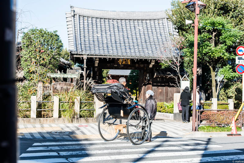 金玉寺と人力車