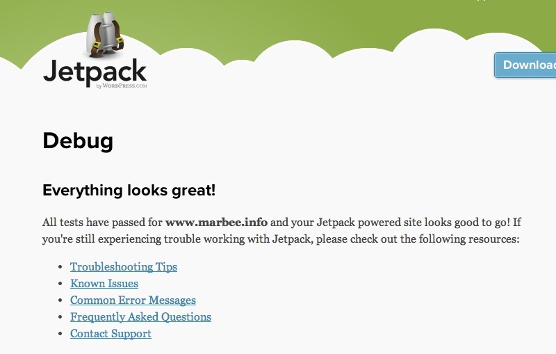 jetpackデバッガ正常画面