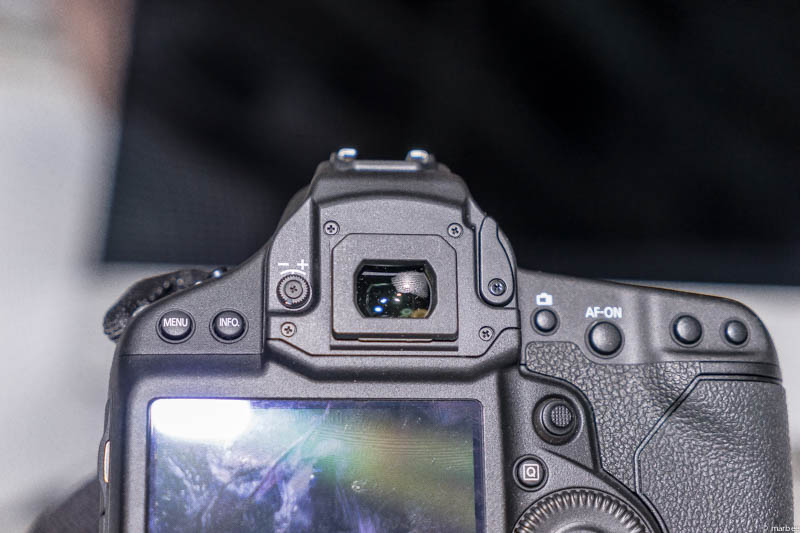 1DX アイピースキャップ 取り外し時