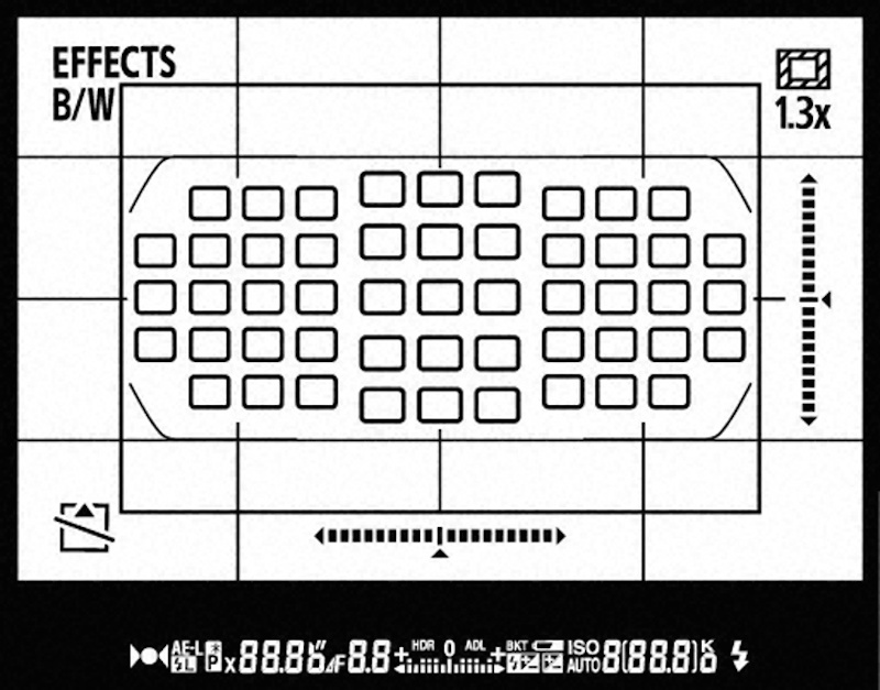 Nikon D7200 AFエリア