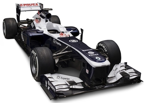 ウィリアムズFW35斜め上面