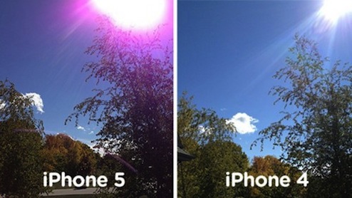iPhone5カメラ紫問題