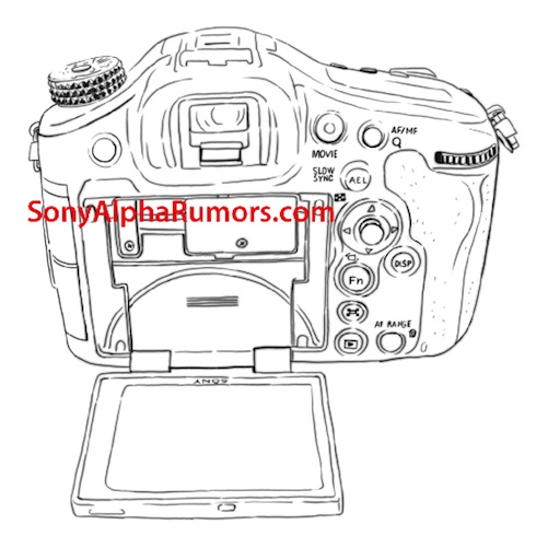 SonyA99背面_スケッチ SonyA99背面_スケッチ