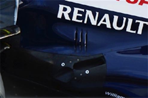 ウィリアムズFW35コアンダエグゾースト