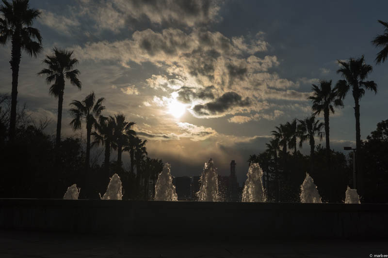 潮風公園の夕焼け