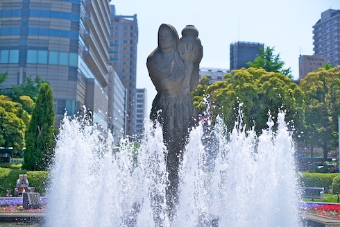 山下公園の噴水 山下公園の噴水