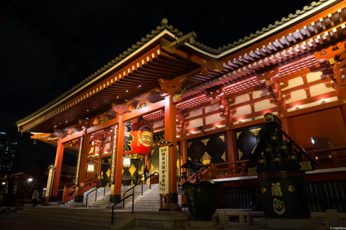 浅草寺の夜景