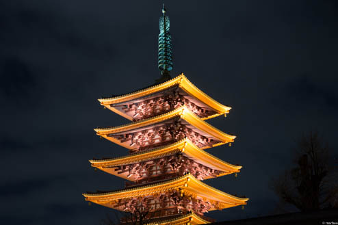 浅草寺の夜景