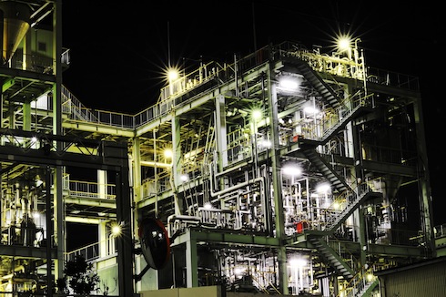 夜の工場 夜の工場