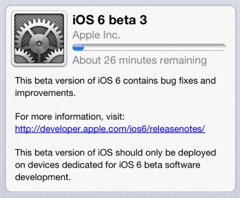 iOS6β3