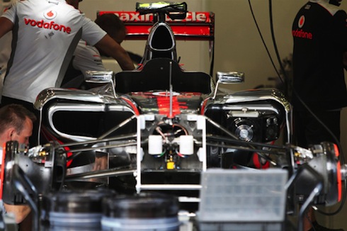 2012スパFP3でマクラーレンがテストしたサイドポンツーン