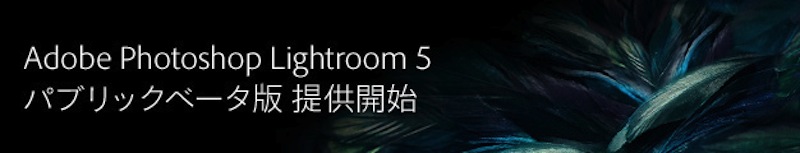 PhotoshopLightroom5バブリックベータ版