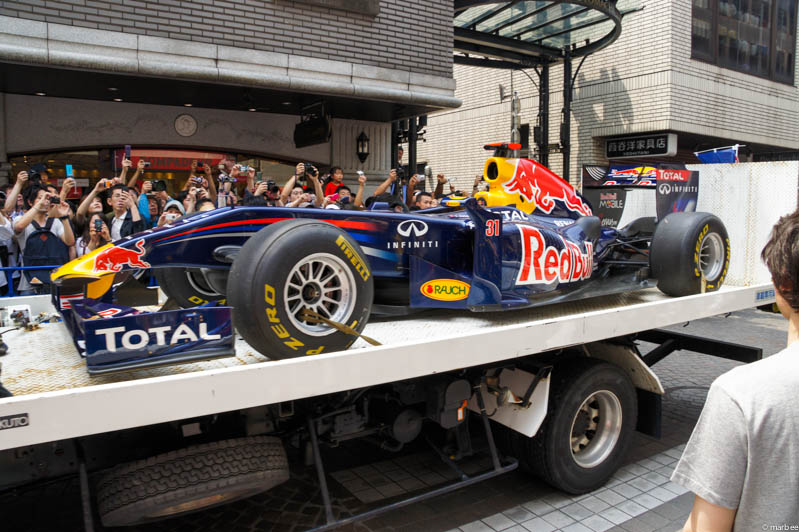 日本で初めて公道を走ったF1マシン