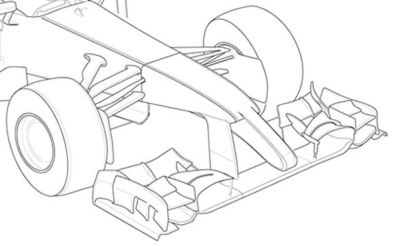 2013年F1マシン フロントノーズ予想図