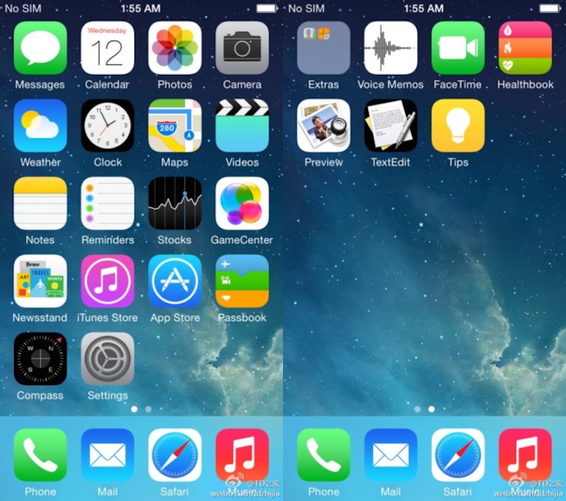 iOS8スクリーンショット