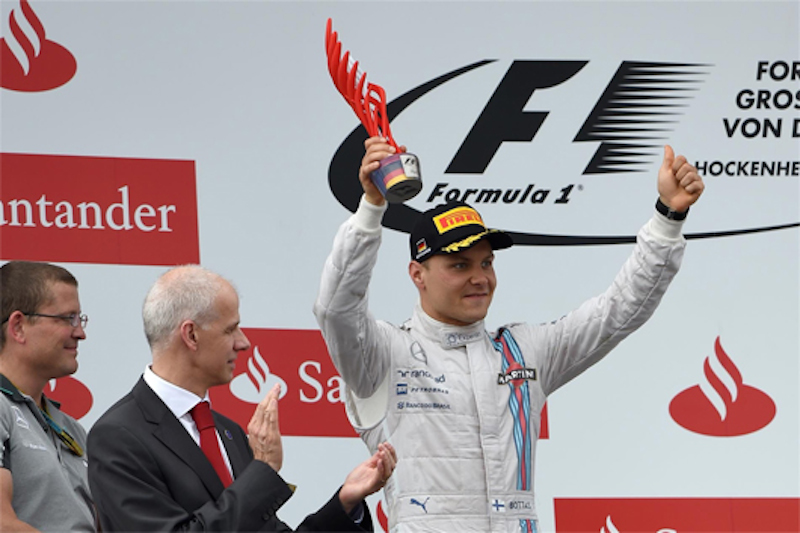 ウィリアムズ:バルテリ・ボッタスが3戦連続表彰台 (F1ドイツGP)
