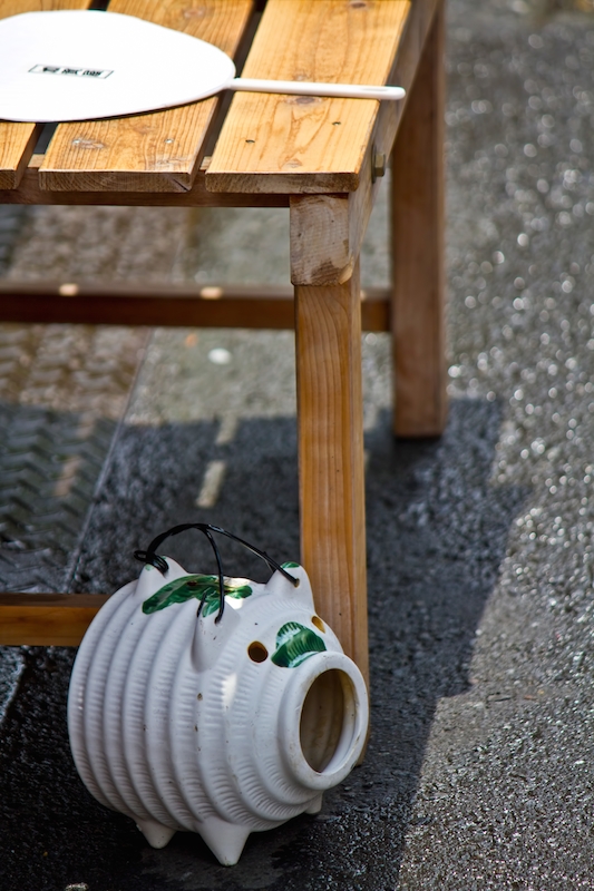 蚊取豚とうちわ