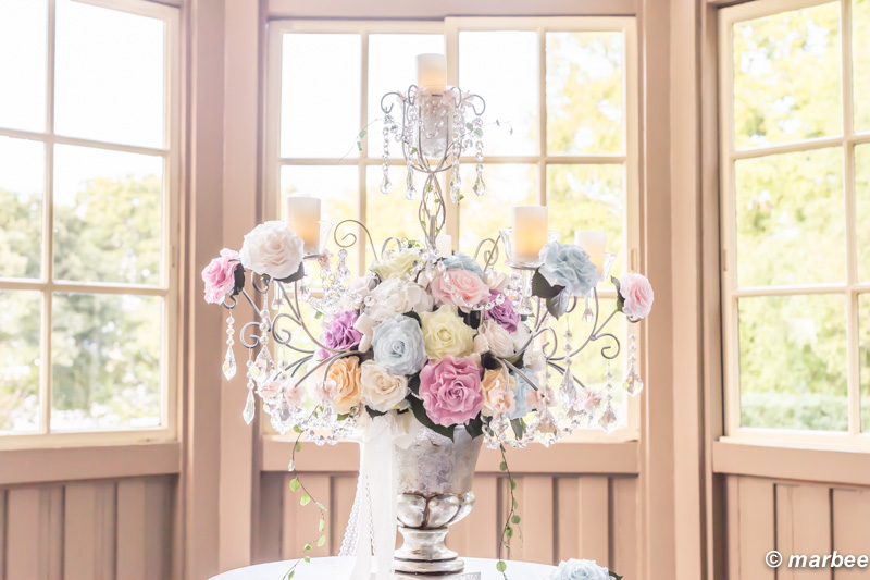 写真 ハロウィーン サンルームに燭台