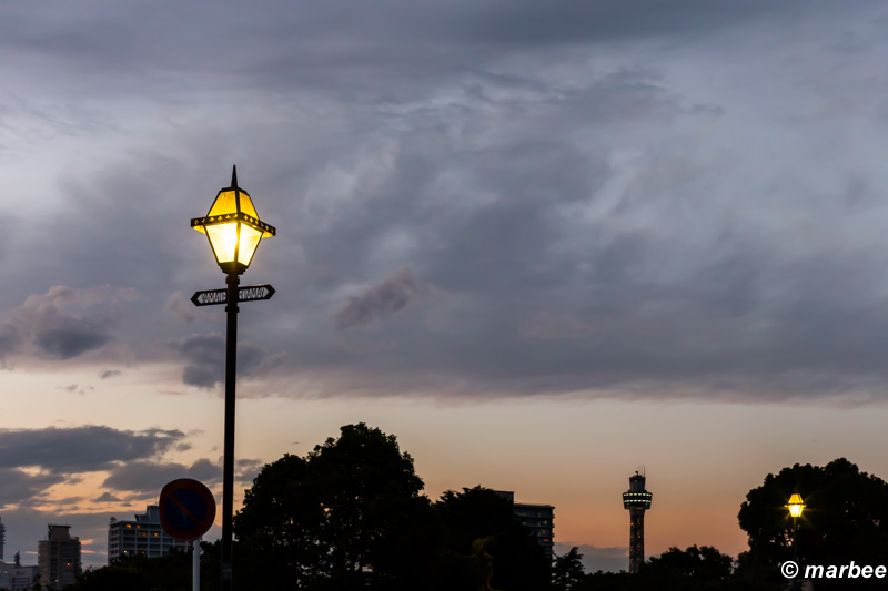 夕焼け ハロウィーンイベントの帰り道