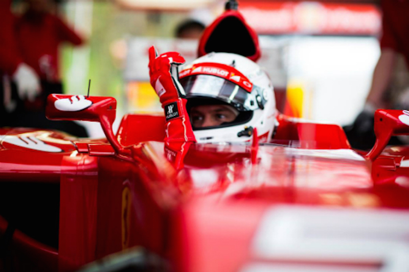 セバスチャン・ベッテル:フェラーリ初走行