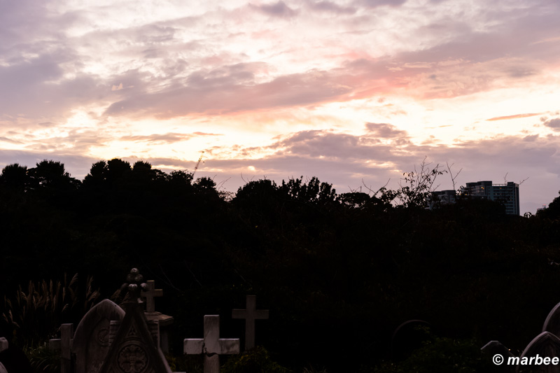 山手外国人墓地 静かな夕暮れ