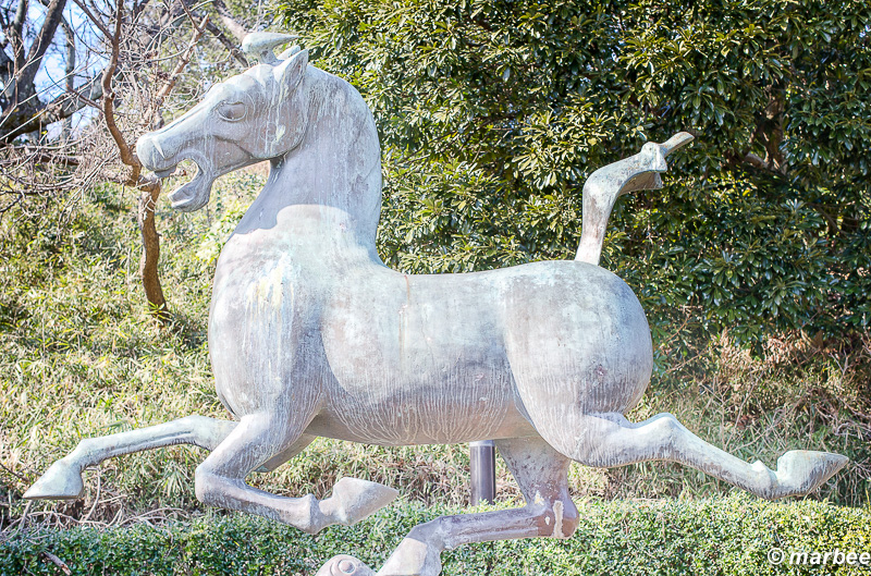 馬の石像 韓国からの友好の証