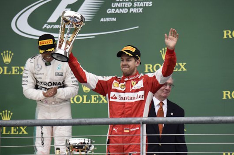 フェラーリ:セバスチャン・ベッテルが3位表彰台